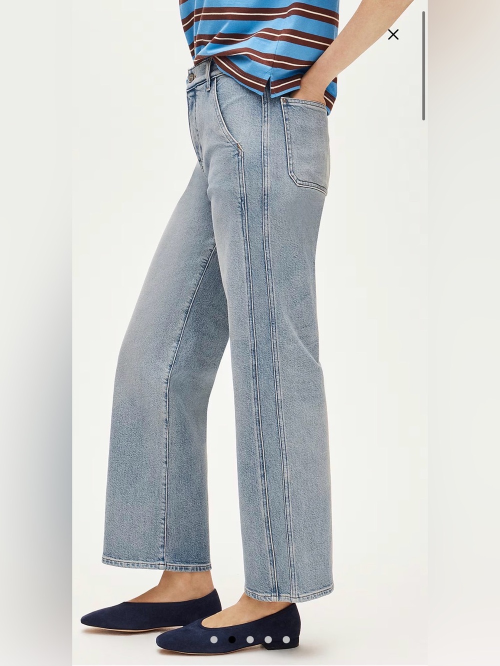 J crew blue straight leg jeans